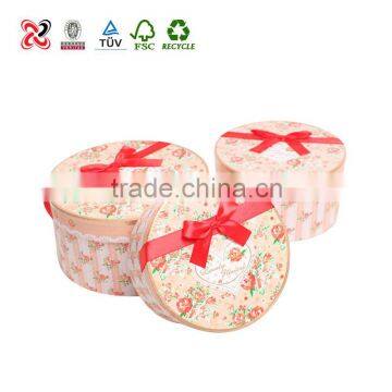 Magnetic kraft fancy mini color gift paper round box