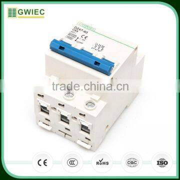 GWIEC Quality Products Dz47-63 High Breaking Automatic Reset Mini Circuit Breaker Mcb 63 Amp 3P