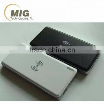 For samsung S6 10000mAh Mobile Power Bank Wireless Charger Charging Pad Qi-Enabled Phones