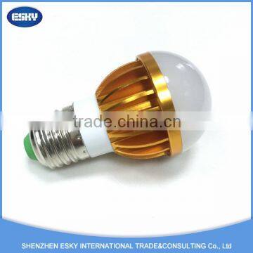 2016 New product warm white LED bulb with golden house