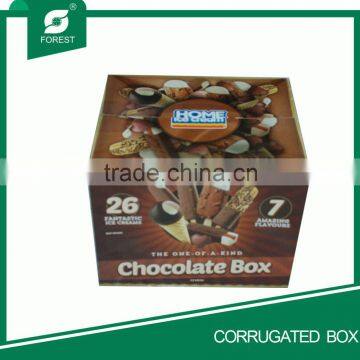 CUSTOM PRINTED ICECREEN CAKE PACKAGING CORRUGATED BOX