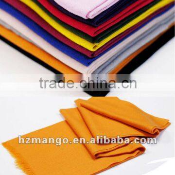 Classic 100% mercerized wool solid color scarf and shawl