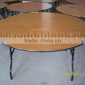 Plywood Round Folding Table Dia.183cm H.76cm