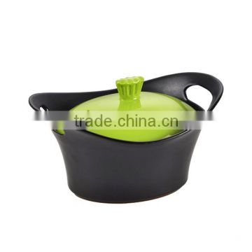 hot saled ceramic cooking pot set with special design lid