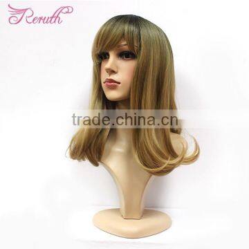 Pretty Fashion Peruvian Human Hair Wig Wavy Cheap Hair photo-3