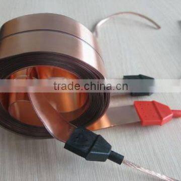 100ft flat speaker cable biwire with banana plugs
