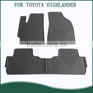 Wholesale Custom Fit Full Set Type PVC Rubber Car Floor Mats For TOYOTA HIGHLANDER