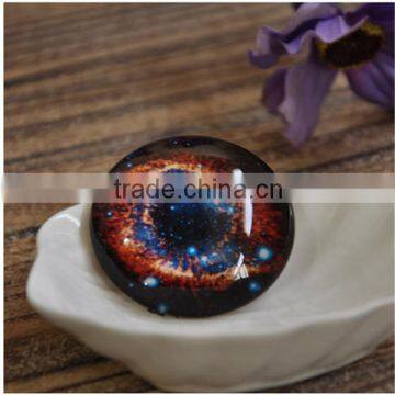 Beautiful customized dome glass crystal promotional fridge magnet thermometer