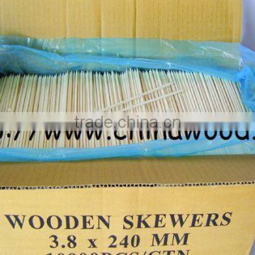 healthy wooden skewers with FSC certification for quality