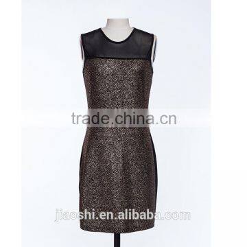 2016 Guangzhou New Arrival Fashion Designs Western Fashion Dress Sleeveless Mini Beautiful Summer Dress Supplier's Choice photo-2