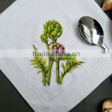 Hand Embroidered Napkins, Linen Napkins With Embroidered photo-3