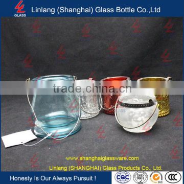 Wholesale Manufacturer Glass Bottle Wholesale Hanging Glass Ball Glass Candle Holder