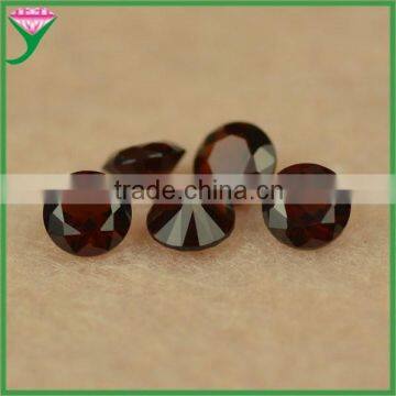 buyers wholesale round cut synthetic nano red garnet stone price