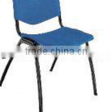 Blue school chiar four leg office chair HE-238