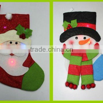 Light up LED christmas sock