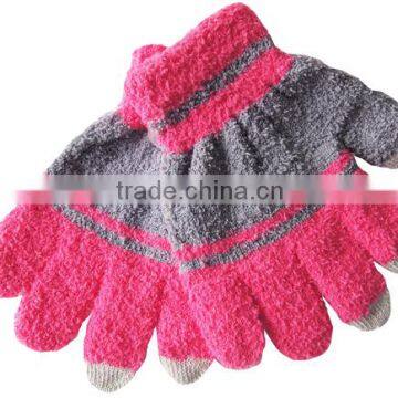 Cute touch screen winter gloves