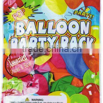 colorful natural rubber balloon for party