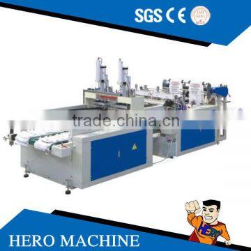 DFHQ350 2 Full Automatic High Speed T-shirt Bag Making Machine