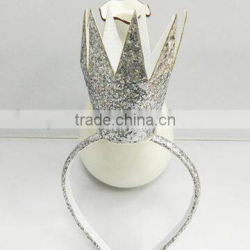 Dignity crown hair band glitter hair clasp girls headwear decoration