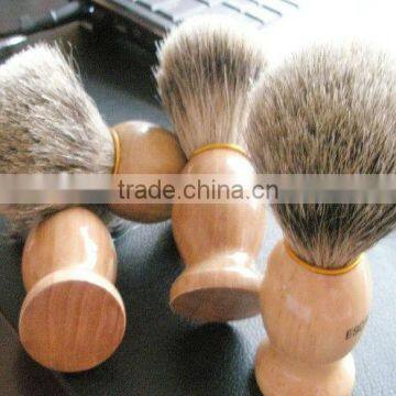 wooden handle badger hair make up shaving brush