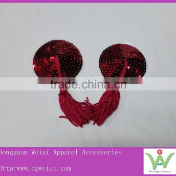 Rounded Sequined Cute Tassels Nipple Cover Pasty Pasties