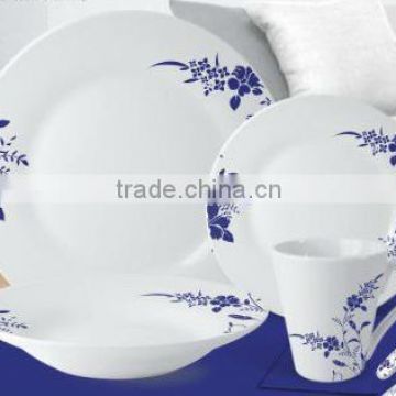 European Style Porcelain SunFlower Dinnerware Sets/luxury Fine Super white Porcelain Dinner