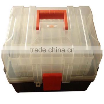 multi layer plastic folding tool box