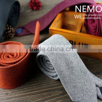 Original Men's Coco Chambray Solid Wool Tie photo-2