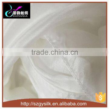 custom good quality white silk scarf for painting