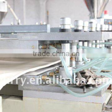 Construction board extrusion line