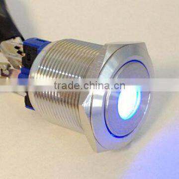 Latching Dot Illuminated Waterproof Push Button Switch L22(Dia.22mm) IP67