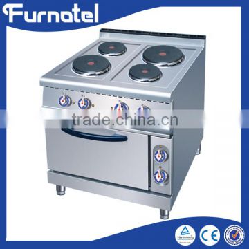 Restaurant And Hotel Commercial Electric French Hot Plate Cooker With Oven 4-Plate Cooker With Oven