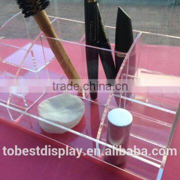 Elegant Clear Acrylic Cosmetic Organizer,acrylic Cosmetic Holder,custom Acrylic Makeup Organizer Manufacturer