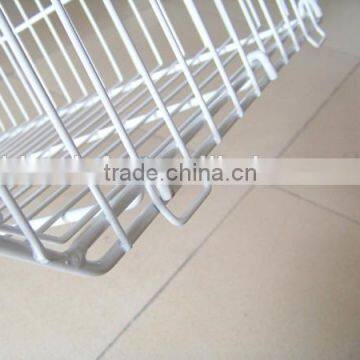 5 Tiers Rolling Wire Basket Storage Display Rack for Supermarket photo-5