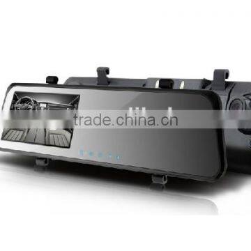 4.3 Inch Full HD 1080P Dual Camera Lens Rearview Mirror Car DVR Recorder