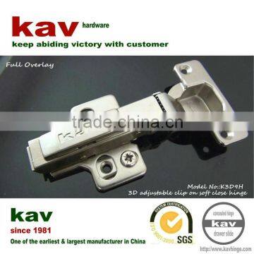 auto closing 6-way adjustment concealed door hinge