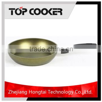 Forged auminum diamond coated frying pan with induction bottom