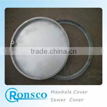 Round manhole cover with stainless steel material