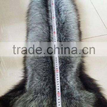 Natural Color Fur Pelt Real Silver Fox photo-3