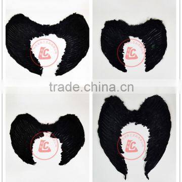 Cheap Wholesale Large Black Feather Angel Wings Cosplay Angel Wing