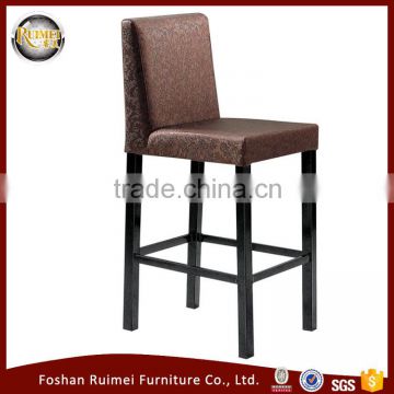 2016 Foshan Wholesale Metal Imitated wood Hign Bar Stool Chair