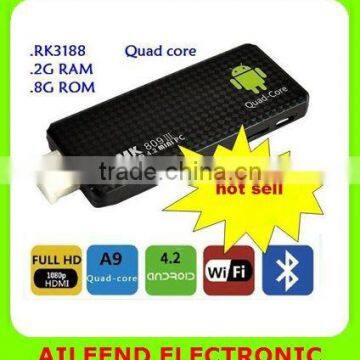 MK809III Bluetooth Android Mini PC,Quad Core Rockchip RK3188T 2G/8G Android 4.4 Android TV Dongle