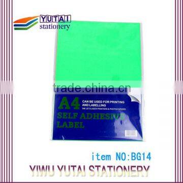 A4 Whole Sale High Quality Different Shapes Self Adhesive Labels