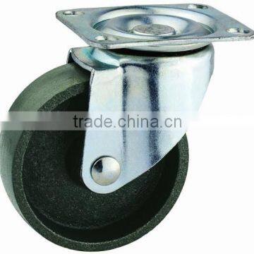 14 Double Ball Raceway Structure Top Plate Swivel Cast Iron Caster