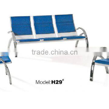 Modern bank/aviation/government department metal waiting chair with soft pad(FOH-H29)