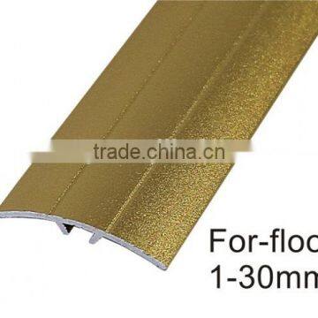 Golden color alu flooring trim