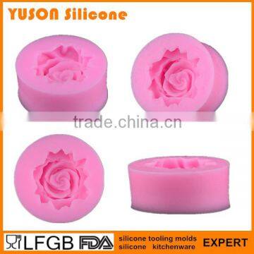 Hot Selling Rose Flower Cake Decoration Tip Silicone Fondant Mold photo-2