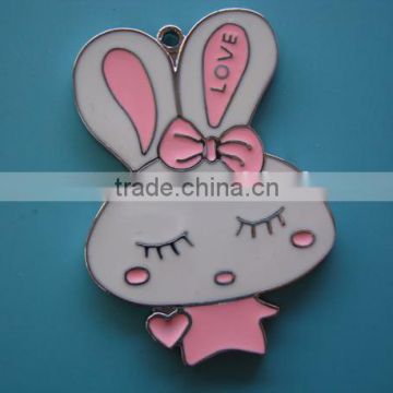 Rabbit shape alloy pendant