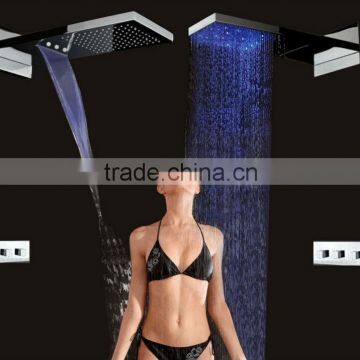 Hengmei 22 inch ss rain shower led concealed set