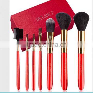 2016 7pcs private label shaving face cleaner cosmetic brush set girl makeup wholesale